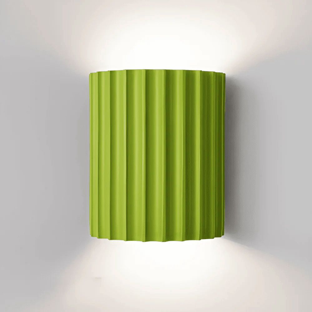 Applique murale LED en résine striée design moderne