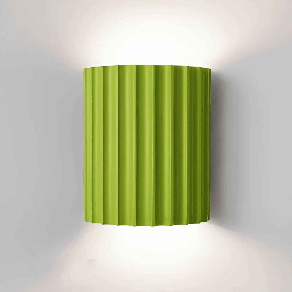 Applique murale LED en résine striée design moderne