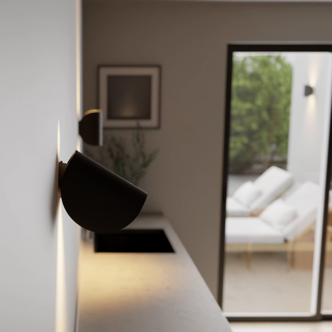 Applique murale LED orientable IP65 en aluminium
