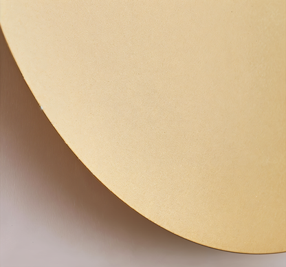 Applique murale ronde en métal LED lumière chaude