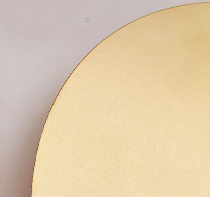 Applique murale ronde en métal LED lumière chaude