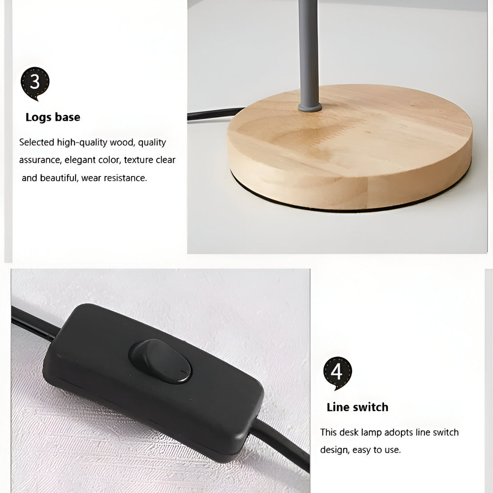 Lampe de table LED réglable design nordique