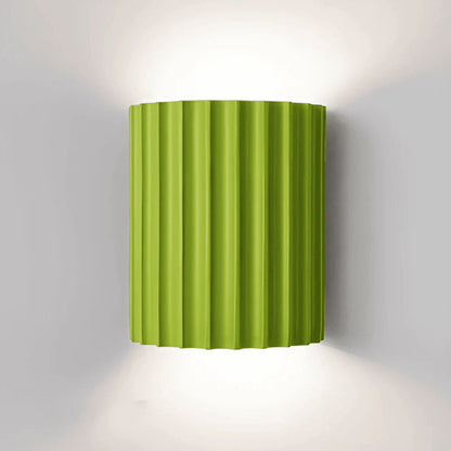 Applique murale LED en résine striée design moderne