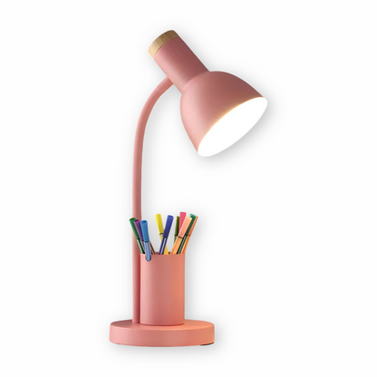 Lampe de bureau LED avec pot à crayons intégré