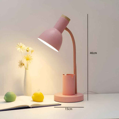 Lampe de bureau LED avec pot à crayons intégré