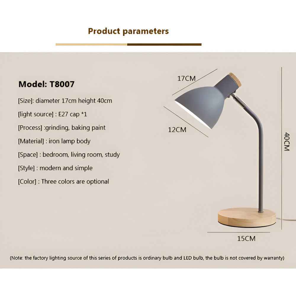 Lampe de table LED réglable design nordique