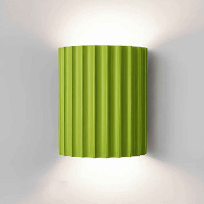 Applique murale LED en résine striée design moderne