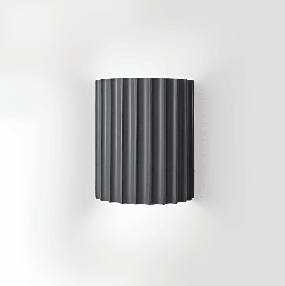 Applique murale LED en résine striée design moderne